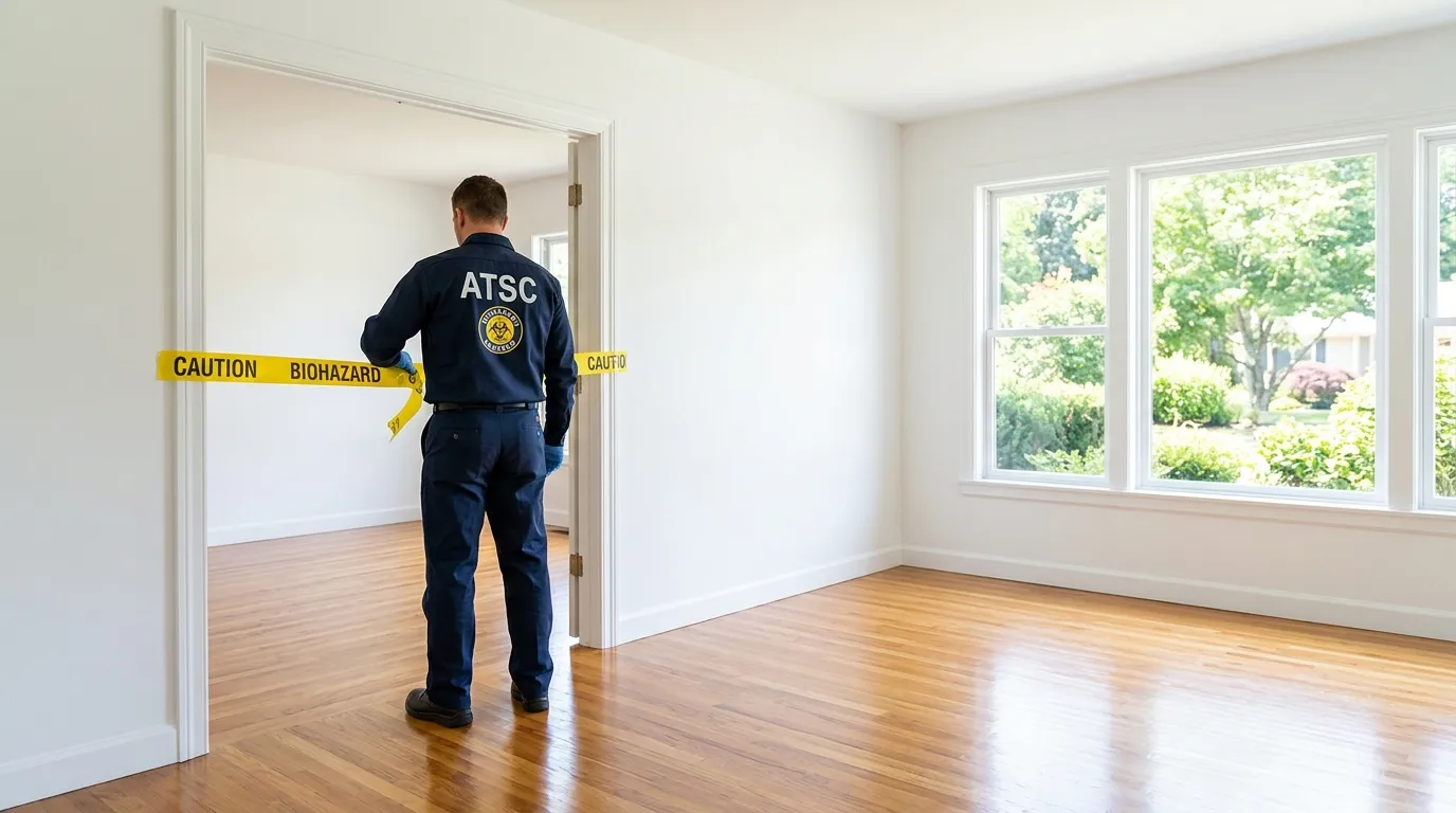 Certified biohazard cleanup crew performing Crime Scene Cleanup in Central City